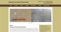 Desktop Screenshot of orlandotravertinerestoration.com